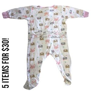 Gerber 3-6 Months Baby Girl Footies